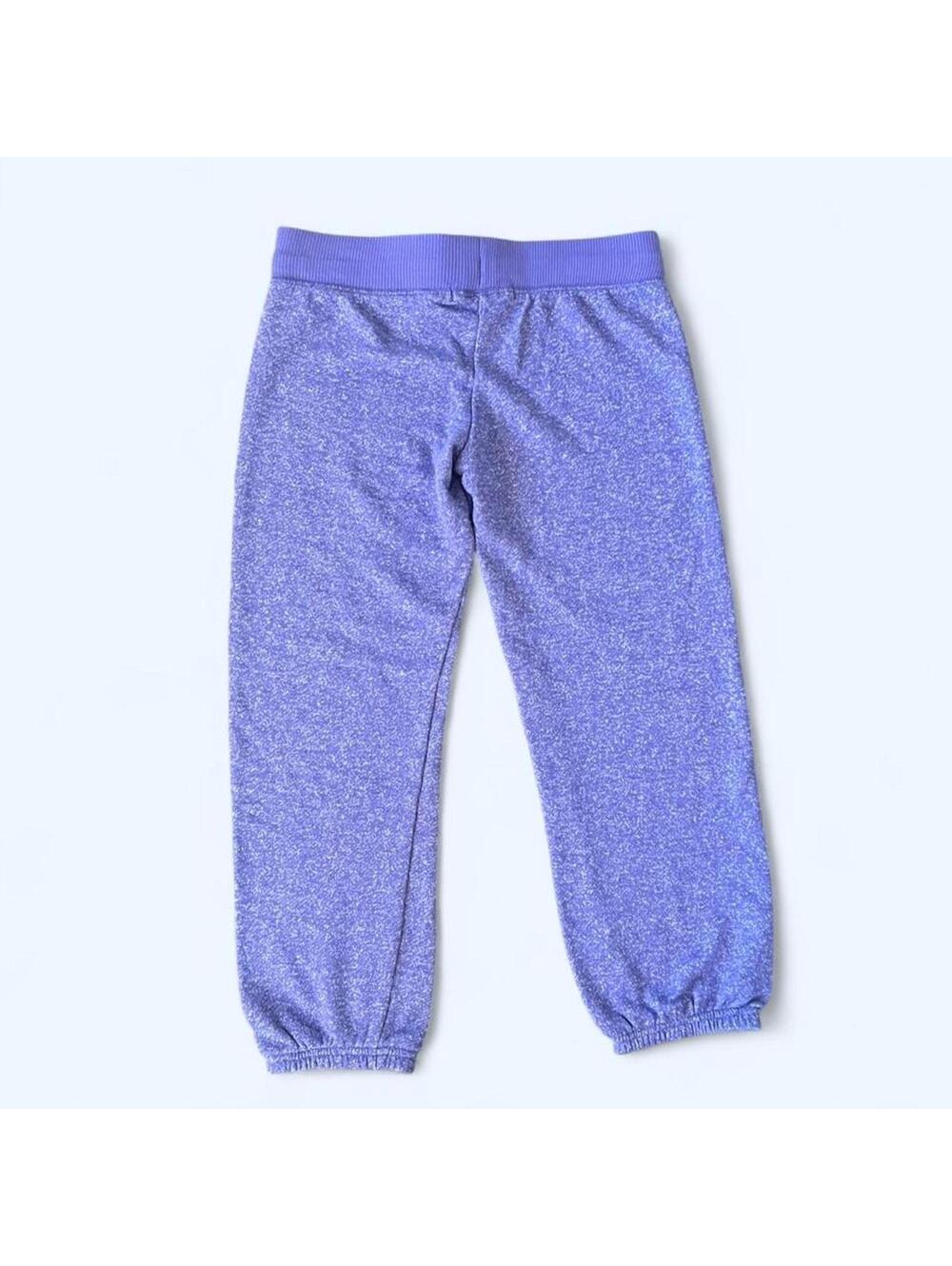 Purple Y2K Planet Gold low rise graphic capri sweatpants size small 💜 - Picture 5 of 8